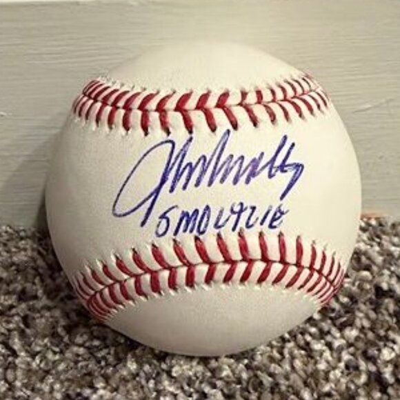 John Smoltz signed "Smoltzie" autographed OMLB Baseball Atlanta Braves Beckett - Picture 1 of 3
